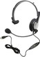 Andrea Communications NC181VM USB OnEar Monaural Computer Headset with Noisecanceling Microphone inline VolumeMute Controls and Builtin External Sound Card and USB Plug Black Grey Silver