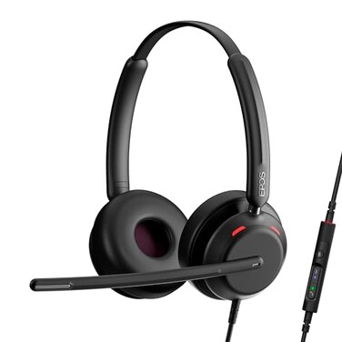 EPOS Impact 760 DualSided USBC and USBA Wired Office Headset with NoiseCanceling Mic inLine Controls Clear Audio Comfortable Fit Suitable for Business Calls and Working from Home