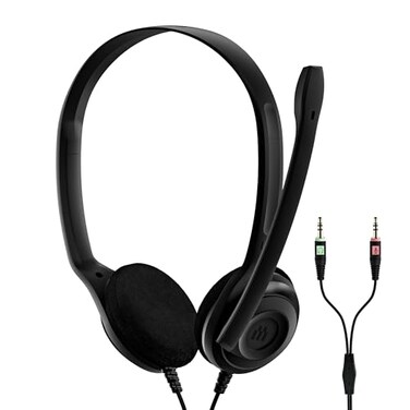 EPOS Sennheiser PC 3 Chat Durable OnEar Wired Headset Noise Cancelling Microphone for Casual Gaming and Easy Connectivity Lightweight Stereo Quality Sound Great for Internet Telephony ELearners
