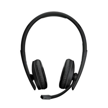 EPOS Adapt 260 Dual Sided Headset Wireless DualConnectivity Bluetooth USBA Dongle Included UC Optimized and Microsoft Teams Black