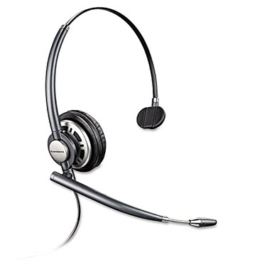 Plantronics 78712101 EncorePRO 710 Wired Quick Disconnect Headset Black Not USB Compatible