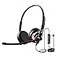 Blucalm Wired Headset with Noise Canceling Mic inLine Control Business Headset with Microphone for PC USB Computer Headset for Work Call Center Home Office Online Classes Teams Zoom