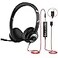 JIAMQISHI USB Headset with Microphone for PC OnEar Computer Laptop Headphones with Noise Cancelling Mic inline Control for Home Office Online Class Zoom Type C35mm Black