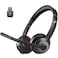 JIAMQISHI Wireless Headset with Mic for Work Bluetooth V52 Headphones with AI Noise Cancelling Microphone USB Dongle Clear Calls Mic Mute for Laptop PC iPhone Android Phones
