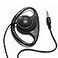 LINHUIPAD D Shape Earpiece Headset 35mm Single Side Earphone Hook Earbud for Tour Guide System Receiver Tablet Laptop PC Skype YouTube MP34 DVD
