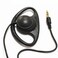 LINHUIPAD D Shape Earpiece Headset 35mm Single Side Earphone Hook Earbud for Tour Guide System Receiver Tablet Laptop PC Skype YouTube MP34 DVD