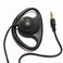 LINHUIPAD D Shape Earpiece Headset 35mm Single Side Earphone Hook Earbud for Tour Guide System Receiver Tablet Laptop PC Skype YouTube MP34 DVD