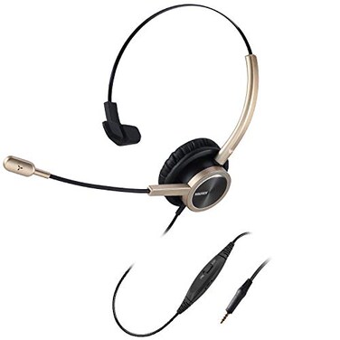 MAIRDI Cell Phone Headset with Microphone Noise Canceling Laptop Headset 35mm Jack for Office Work Phone Headset for iPhone Computer Samsung Androids Tablets Skype Teams Video Conference