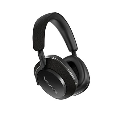 BowersWilkins Bowers Wilkins Px7 S2 OverEar Headphones Advanced Noise Cancellation Technical Fabrics 30Hour Battery Life 15Min Quick Charging Black