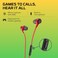 HyperX Cloud Earbuds II 14mm Drivers Four Eartips HardShell Carrying Case LowProfile 90 Plug 35mm Plug Builtin Microphone MultiFunction Button PC Mobile Nintendo Switch Red