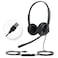 Yealink UH34 USB Headset with MicStereo Wired Headphones with Noise Cancelling MicrophoneTeamsProfessional Work Headphones for VoIP Phone PC Computer Call Center Office