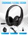 Grstltd Wired Headset with Mic for Laptop Computer Headset for Kids Teens Adults with Noise Canceling Microphone Volume Control 35mm Stereo Headphones with Mute for Home Office Class