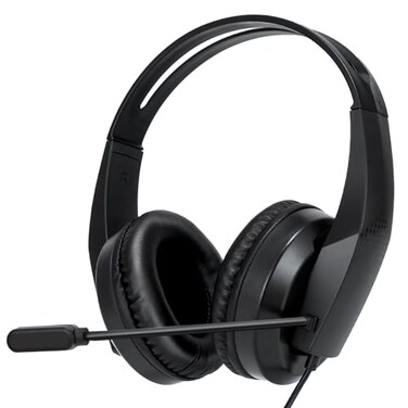 Grstltd Wired Headset with Mic for Laptop Computer Headset for Kids Teens Adults with Noise Canceling Microphone Volume Control 35mm Stereo Headphones with Mute for Home Office Class