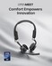 SHOKZ New OpenMeet OpenEar Bluetooth Computer Headset Noise Cancelling Mic Mute Button Bluetooth 54 Compatible with PC Mac Wireless Work Headphones Customizable Fit Smart App C610