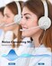 JIAMQISHI USB Headset with Microphone for PC OnEar Computer Laptop Headphones with Noise Cancelling Mic inline Control for Home Office Online Class Zoom USB35mm White