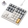 Kisnt KN34 Wired Mechanical Number Pad 34 Keys Hot Swappable Numeric Keypad with White Backlight PBT Keycaps for Laptop MacBook PC Desktop Compact KeyboardRetro BeigeBrown Switch