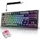 TECWARE Phantom Elite 87 Key RGB Mechanical Gaming Keyboard 3 Mode Wireless Bluetooth 50 24GHz USB C Wired Hot Swappable 5 Pin Double Shot PBT Keycaps Wraith Pink Switch Black