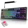 TECWARE Phantom Elite 87 Key RGB Mechanical Gaming Keyboard 3 Mode Wireless Bluetooth 50 24GHz USB C Wired Hot Swappable 5 Pin Double Shot PBT Keycaps Wraith Pink Switch Black