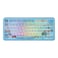 KiiBoom Phantom81 Lite 75 Gasket Mechanical Keyboard QMKVIA Programmable 3 Modes Wireless Gaming Keyboard RGB Backlights ABS Case UV Tech HotSwappable for WindowsMacLinux Blue