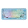 KiiBoom Phantom81 Lite 75 Gasket Mechanical Keyboard QMKVIA Programmable 3 Modes Wireless Gaming Keyboard RGB Backlights ABS Case UV Tech HotSwappable for WindowsMacLinux Blue