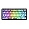 KiiBoom Phantom81 Lite 75 Gasket Mechanical Keyboard QMKVIA Programmable 3 Modes Wireless Gaming Keyboard RGB Backlights ABS Case UV Tech HotSwappable for WindowsMacLinux Black