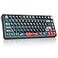 surmen M75 75 Wireless Creamy Keyboard with Gasket Prelubed Triple Mode Bluetooth Mechanical Gaming Keyboard BT5024GhzUSB with Sound Absorbing Pads HotSwapShadow Red