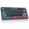 surmen M75 75 Wireless Creamy Keyboard with Gasket Prelubed Triple Mode Bluetooth Mechanical Gaming Keyboard BT5024GhzUSB with Sound Absorbing Pads HotSwapShadow Red