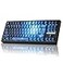 ZORNHER ZH870 Wireless Mechanical Gaming Keyboard80 Blue Custom Creamy Sound Keyboard with Lighted Up Dye Sublimation PBT KeycapsPrelubed Linear SwitchesHotSwappableRGB Backlit