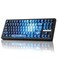 ZORNHER ZH870 Wireless Mechanical Gaming Keyboard80 Blue Custom Creamy Sound Keyboard with Lighted Up Dye Sublimation PBT KeycapsPrelubed Linear SwitchesHotSwappableRGB Backlit