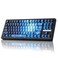 ZORNHER ZH870 Wireless Mechanical Gaming Keyboard80 Blue Custom Creamy Sound Keyboard with Lighted Up Dye Sublimation PBT KeycapsPrelubed Linear SwitchesHotSwappableRGB Backlit