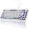 DAIDAI Ajazz AK820 TKL 75 Hot Swappable Mechanical Keyboard with Volume Knob Gasket Mount Wired Gaming Keyboard Prelubed Linear Switch SouthFacing RGB PBT Keycaps