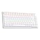 Newmen GM326 75 Percent Mechanical KeyboardWired Mini Backlit Hot Swappable Gaming Mechanical Keyboard with Knob82 Keys AntiGhosting Compact White Gaming Keyboards for PC Win MacRed Switch