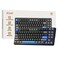 Kisnt KN85 Wireless Mechanical Keyboard 75 Layout Bluetooth24GHzUSBC Custom RGB Backlit HotSwappable Linear Switch Creamy Sound for GamingTyping Textured Black