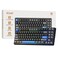 Kisnt KN85 Wireless Mechanical Keyboard 75 Layout Bluetooth24GHzUSBC Custom RGB Backlit HotSwappable Linear Switch Creamy Sound for GamingTyping Textured Black