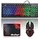 BlueFinger RGB 87 Keys Gaming Keyboard and Backlit Mouse Combo USB Wired Rainbow KeyboardGaming Keyboard Set for Laptop PC Computer Game and Work