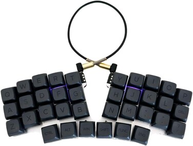 Hardtochooseone Split Ergonomic Mechanical Keyboard Powered by QMK Keyboard Comes Fully Assembled with MX Switch Support 36Key Layout USBC Connectivity 28 Extra Keycaps Switches Included