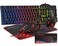 BlueFinger RGB Gaming Keyboard and Backlit Mouse and Headset Combo USB Wired Backlit Keyboard LED Gaming Mouse Set Headset with Microphone for Laptop PC Computer Game and Work