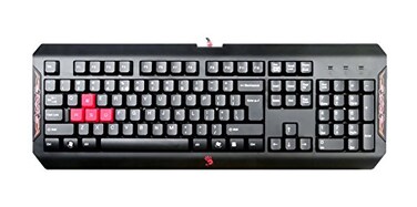 Bloody Gaming Keyboard DoubleSecured Water Resistant Keyboard Silicon Keys Q100 Spanish Layout
