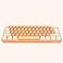 Snpurdiri 60 Wired Gaming Keyboard RGB Backlit UltraCompact Mini Gaming Keyboard for PCMac Gamer Typist Travel Cream and Orange