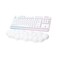Logitech G715 Wireless Mechanical Gaming Keyboard with LIGHTSYNC RGB Lightspeed Linear Switches GX Red and Keyboard Palm Rest PCMac Compatible White Mist