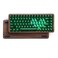 Womier 75 Mechanical Keyboard Wireless with QMKVIA WD75 V2 Wood Gaming Keyboard 8000mAh Battery TriMode Custom Key Board RGB Hot Swappable with Translucent Clear KeycapsPOM Linear Switch