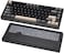 KEEBMONKEY WOBKEY Rainy 75 CNC Aluminum HMXJWKCocoa Switches TripleMode Connectivity Mechanical Keyboard with Superior Acoustics RGBFR4Silver SUS3047000mAhCocoa Switch Pro Black