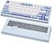 KEEBMONKEY WOBKEY Rainy 75 CNC Aluminum HMXJWKCocoa Switches TripleMode Connectivity Mechanical Keyboard with Superior Acoustics RGBFR4Silver SUS3047000mAhCocoa Switch Pro Blue