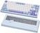 KEEBMONKEY WOBKEY Rainy 75 CNC Aluminum HMXJWKCocoa Switches TripleMode Connectivity Mechanical Keyboard with Superior Acoustics RGBFR4Silver SUS3047000mAhCocoa Switch Pro Blue