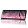 ZORNHER ZH980 Mechanical Keyboard Wireless95 Pink Creamy Keyboard with Number PadGaming Keyboard with Number PadLighted Up PBT KeycapsCreamy Sounding Linear SwitchesFull Size