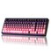ZORNHER ZH980 Mechanical Keyboard Wireless95 Pink Creamy Keyboard with Number PadGaming Keyboard with Number PadLighted Up PBT KeycapsCreamy Sounding Linear SwitchesFull Size