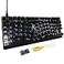 Maketheone Ergonomic Mechanical Gaming Keyboard XBows Butterfly Layout Mech Keebs USBC Wired 80 Ergo KB with 86 Keys White Backlit for Desktop Computer PC Lite Gateron Black Switches