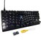Maketheone Ergonomic Mechanical Gaming Keyboard XBows Butterfly Layout Mech Keebs USBC Wired 80 Ergo KB with 86 Keys White Backlit for Desktop Computer PC Lite Gateron Black Switches