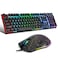 CHONCHOW Gaming Keyboard and Mouse for Mac PC PS5 PS4 Xbox One Gamers RGB Backlit LED Mechanical Feel Keyboard with Multimedia Keys Number Pad 104 Keys USB Desktop Computer Windows Keyboard