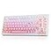 DAREU EK75PRO Sakura Pink Wireless Mechanical Keyboard75 Hot Swap Creamy Gaming Keyboard with KnobRGB BacklitGasket Custom StructureSide Printed PBT Keycaps24GhzBT51USBC for WinMAC